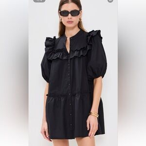 Cleobella Tatiana Mini Dress - Black - Size S